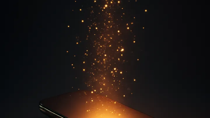 333DB COM - Modern phone with glowing screen 333DB COM Modern phone with glowing screen